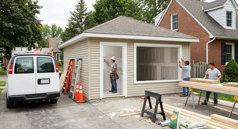 Garage Addition Construction in Alpharetta, GA