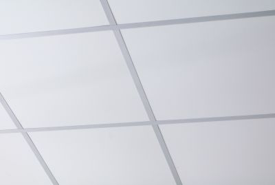 Completed Office Ceiling with Acoustic Tiles